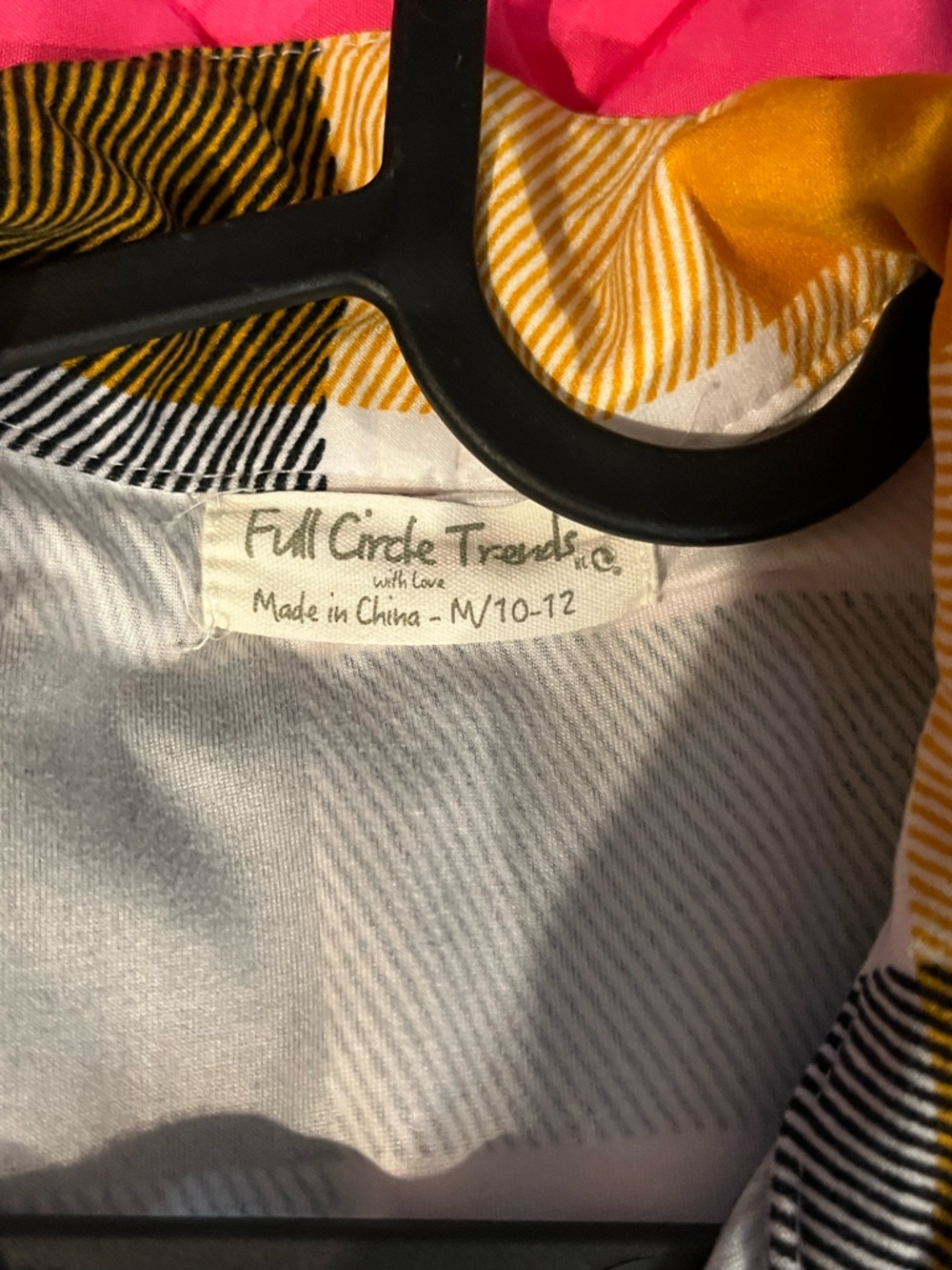 Women's Plaid Button-Down Shirt - Yellow Multi - Picture 2 of 3